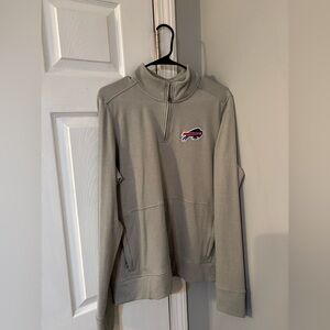 Antigua Light Gray Pullover Buffalo Bills